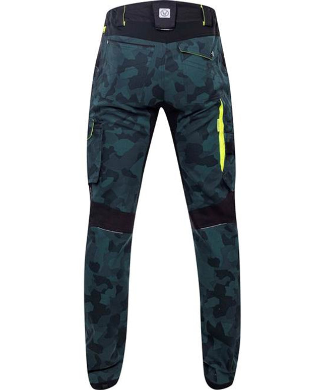 Pantaloni de lucru in talie Ardon CREATRON CAMO, 98% bumbac, 2% elastan, 250 gr/mp