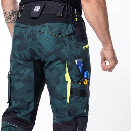 Pantaloni de lucru in talie Ardon CREATRON CAMO, 98% bumbac, 2% elastan, 250 gr/mp
