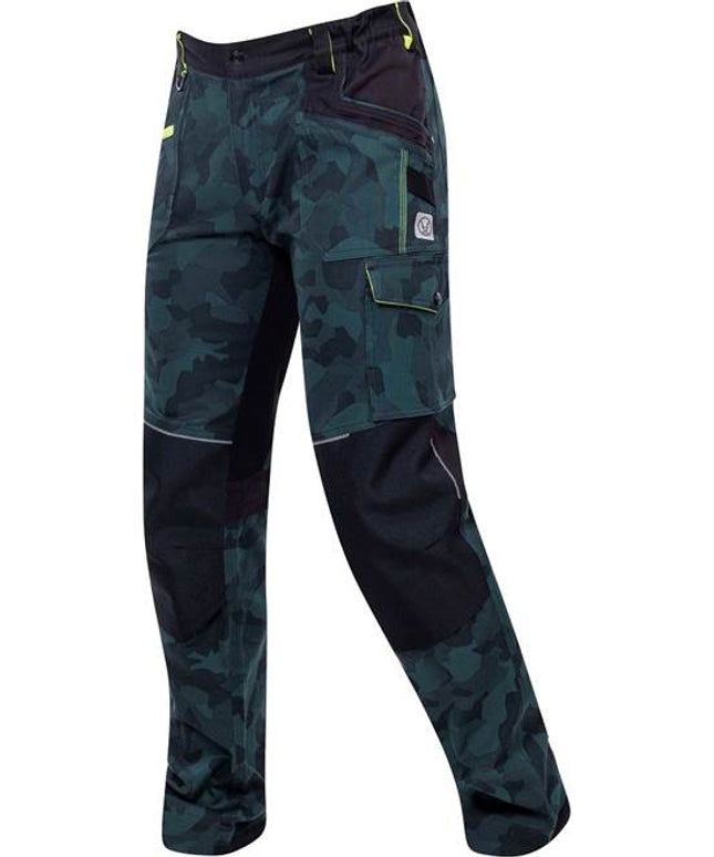 Pantaloni de lucru in talie Ardon CREATRON CAMO, 98% bumbac, 2% elastan, 250 gr/mp