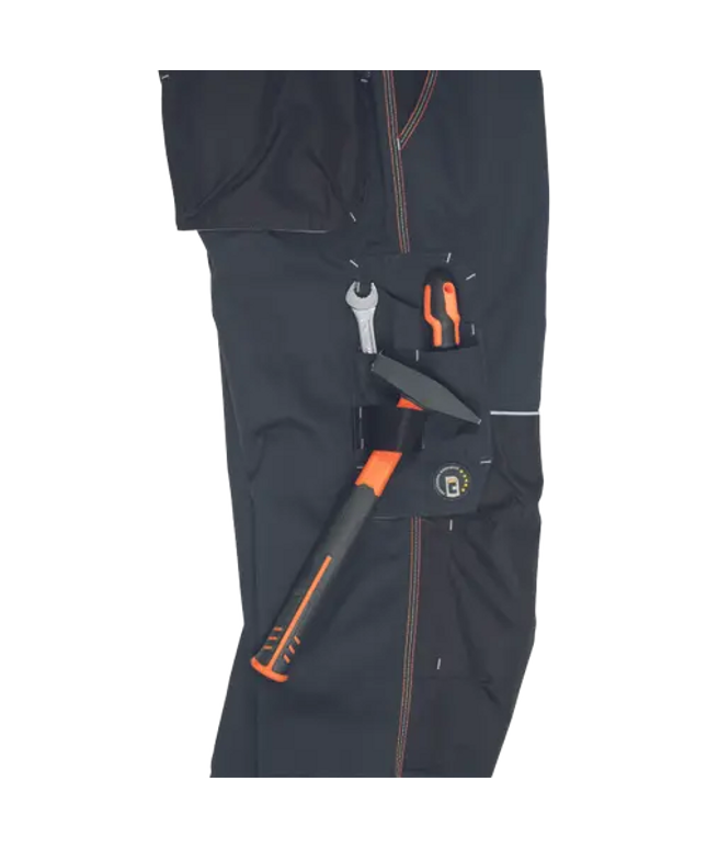 Pantaloni salopeta cu pieptar Cerva KNOXFIELD 275, 65% poliester, 35% bumbac, 275 gr/mp
