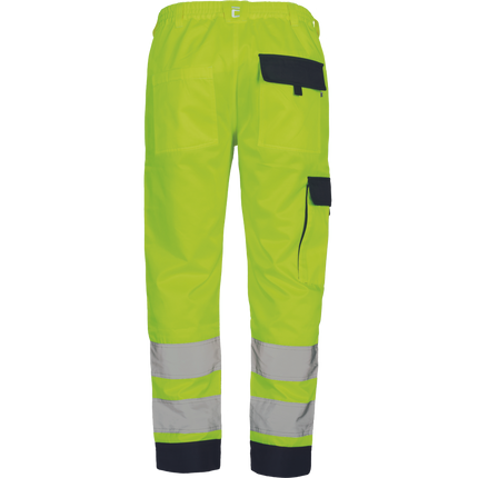 Pantaloni de lucru in talie cu benzi reflectorizante Cerva MAX NEO HV, 65% poliester, 35% bumbac, 250 gr/mp