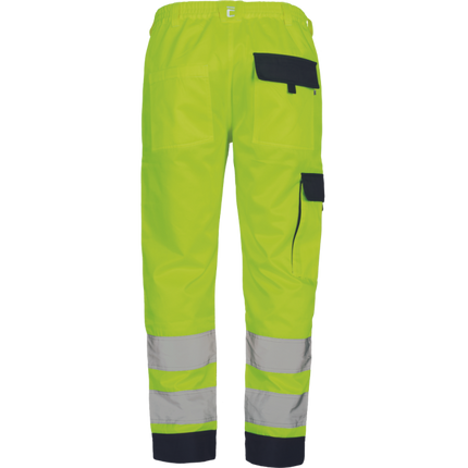 Pantaloni de lucru in talie cu benzi reflectorizante Cerva MAX NEO HV, 65% poliester, 35% bumbac, 250 gr/mp