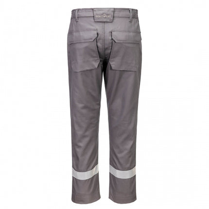 Pantaloni de lucru in talie Portwest FR417 Chemical Resistant, 99% bumbac, 1% fibra de carbon, 280 gr/mp