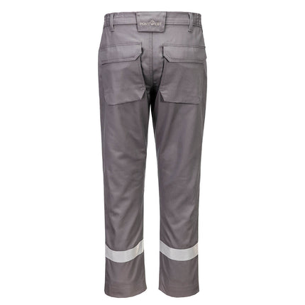 Pantaloni de lucru in talie Portwest FR417 Chemical Resistant, 99% bumbac, 1% fibra de carbon, 280 gr/mp