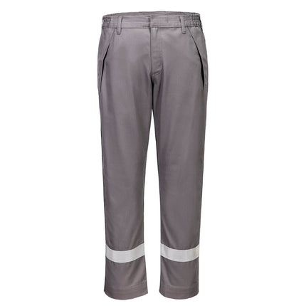 Pantaloni de lucru in talie Portwest FR417 Chemical Resistant, 99% bumbac, 1% fibra de carbon, 280 gr/mp