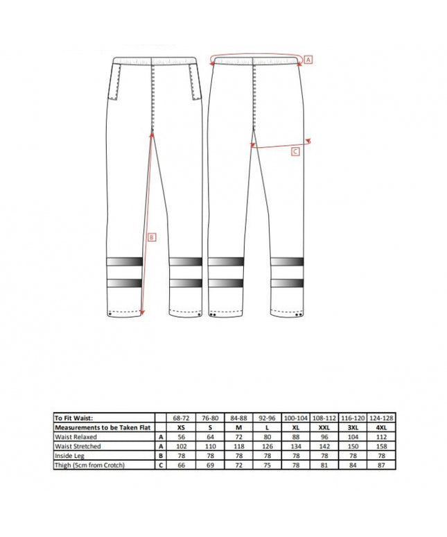 Pantaloni de lucru in talie Portwest IONA LITE S481,cu benzi reflectorizante 100% poliester, 190g