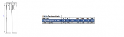 Pantaloni de lucru in talie Renania EDUARD, tercot 65/35, 270gr/mp, tesatura canvas