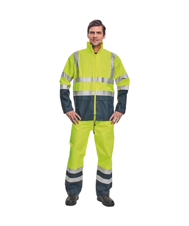 Pantaloni de lucru reflectorizanti Cerva EPPING, 100% poliester, 190 gr/mp