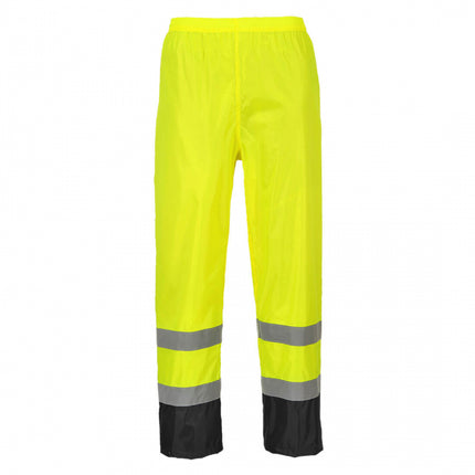 Pantaloni impermeabili reflectorizanti Portwest CONTRAST H444, 100% poliester, 200 gr/mp