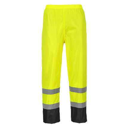 Pantaloni impermeabili reflectorizanti Portwest CONTRAST H444, 100% poliester, 200 gr/mp