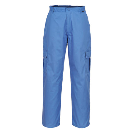 Pantaloni de lucru antistatici Portwest AS11 ESD, 65% poliester, 34% bumbac, 1% fibra conductoare, 210 gr/mp