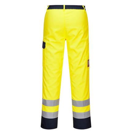 Pantaloni reflectorizanti ignifugi Portwest BIZFLAME PRO FR92, 99% bumbac, 1% fibra de carbon, 330g
