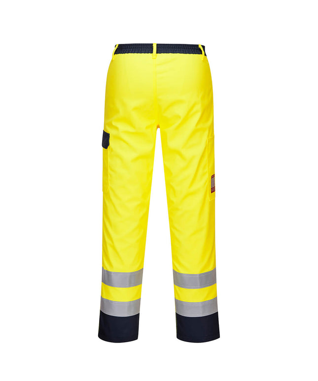 Pantaloni reflectorizanti ignifugi Portwest BIZFLAME PRO FR92, 99% bumbac, 1% fibra de carbon, 330g