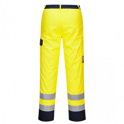 Pantaloni reflectorizanti ignifugi Portwest BIZFLAME PRO FR92, 99% bumbac, 1% fibra de carbon, 330g