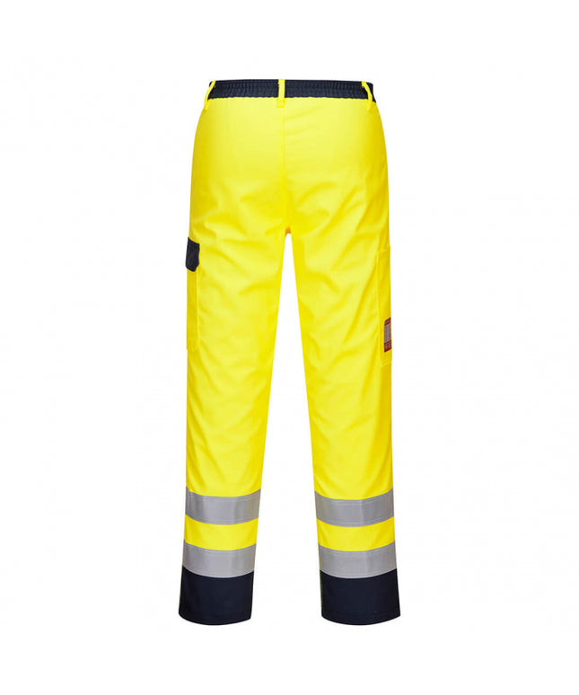 Pantaloni reflectorizanti ignifugi Portwest BIZFLAME PRO FR92, 99% bumbac, 1% fibra de carbon, 330g
