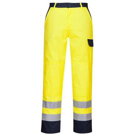 Pantaloni reflectorizanti ignifugi Portwest BIZFLAME PRO FR92, 99% bumbac, 1% fibra de carbon, 330g