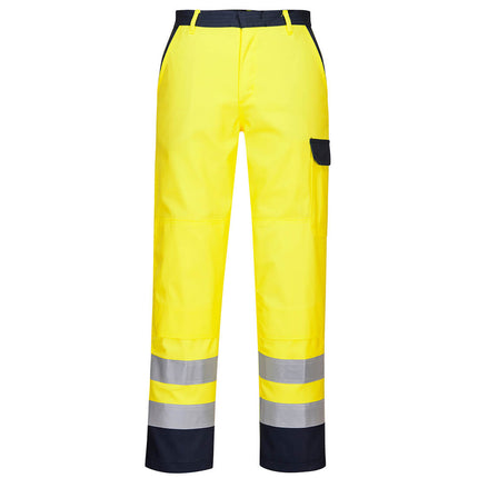 Pantaloni reflectorizanti ignifugi Portwest BIZFLAME PRO FR92, 99% bumbac, 1% fibra de carbon, 330g