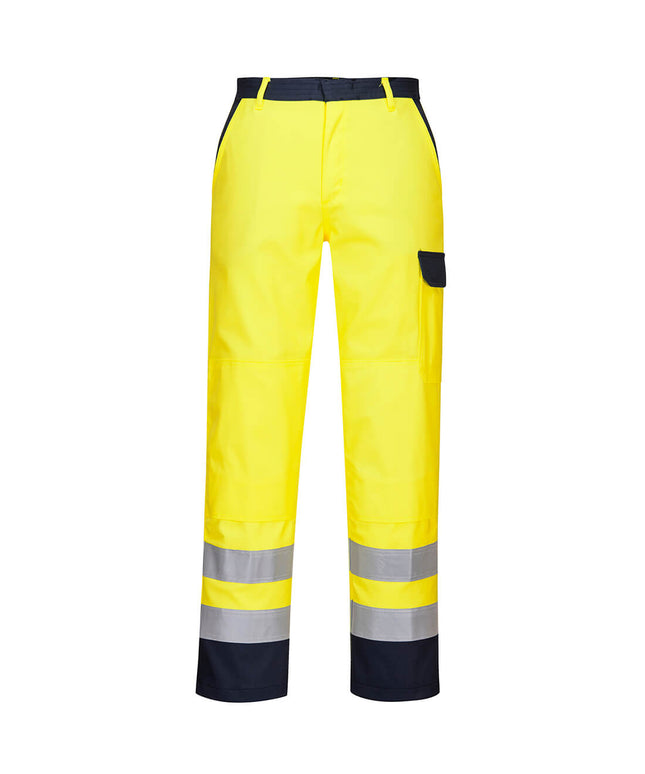 Pantaloni reflectorizanti ignifugi Portwest BIZFLAME PRO FR92, 99% bumbac, 1% fibra de carbon, 330g