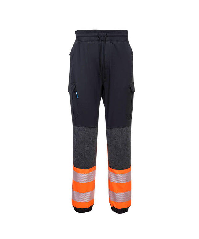 Pantaloni de lucru in talie Portwest FLEXI KX3 KX341, cu benzi reflectorizante, 93% poliester, 7% elastan, 270g