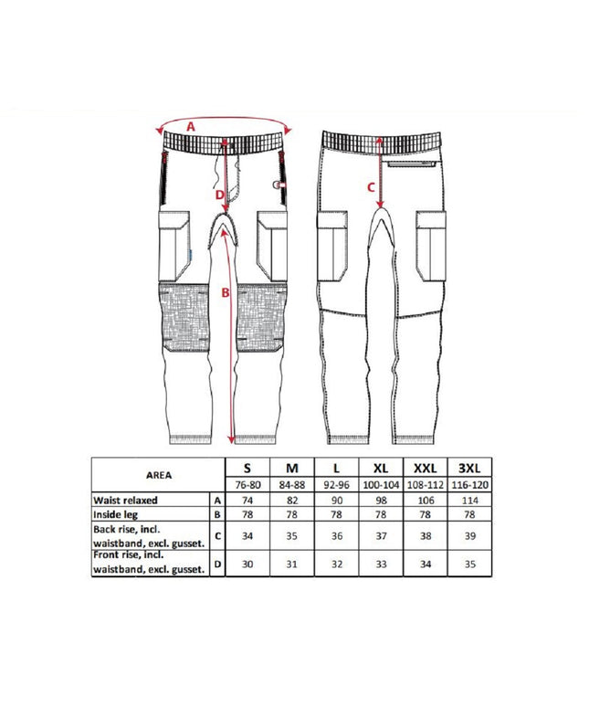 Pantaloni de lucru in talie Portwest FLEXI KX3 KX341, cu benzi reflectorizante, 93% poliester, 7% elastan, 270g