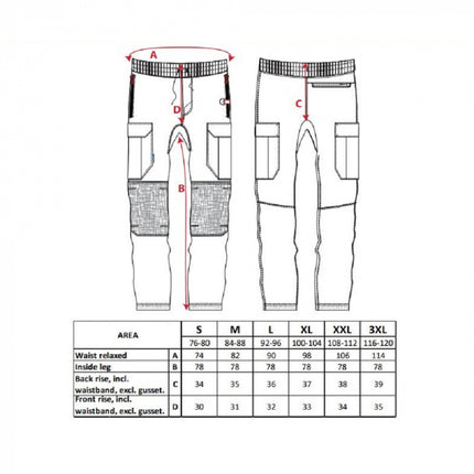 Pantaloni de lucru in talie Portwest FLEXI KX3 KX341, cu benzi reflectorizante, 93% poliester, 7% elastan, 270g