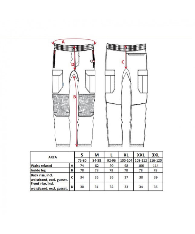Pantaloni de lucru in talie Portwest FLEXI KX3 KX341, cu benzi reflectorizante, 93% poliester, 7% elastan, 270g