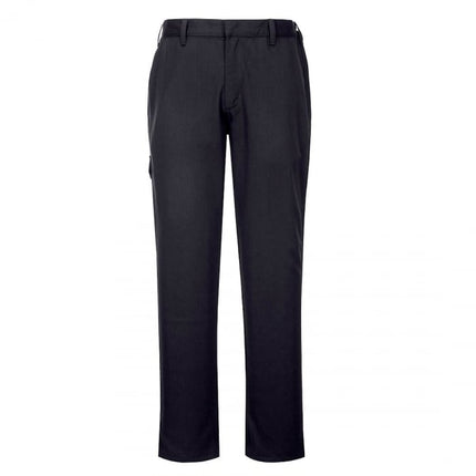 Pantaloni ignifugati de sudura Portwest FR64, 43% bumbac, 30% viscoza, 20% acrilic, 6% para aramida, 1% fibra de carbon, 360 gr/mp