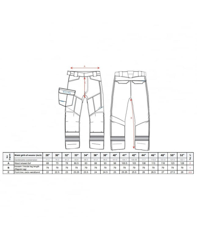 Pantaloni ignifugati Portwest SERVICE FR FR402 WX3, 60% modacrIlic, 36% bumbac, 3% elastan, 1% fibra carbon, 280g