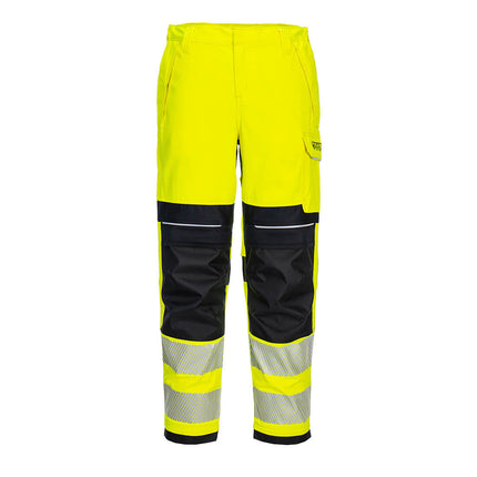 Pantaloni ignifugi reflectorizanti dama Portwest FR409, 60% modacrilic, 39% bumbac, 1% fibre carbon, 280 gr/mp