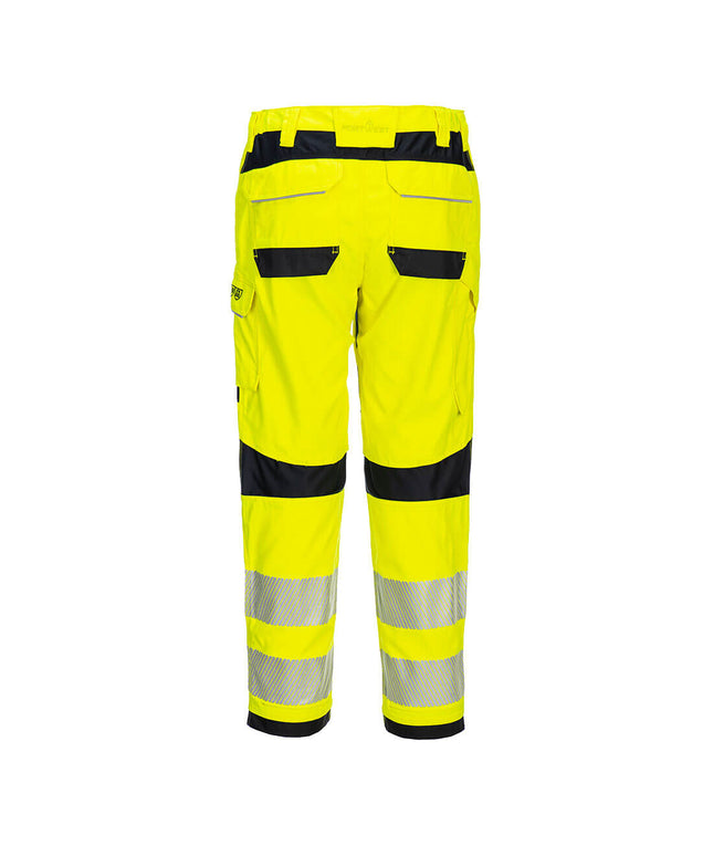 Pantaloni ignifugi reflectorizanti dama Portwest FR409, 60% modacrilic, 39% bumbac, 1% fibre carbon, 280 gr/mp
