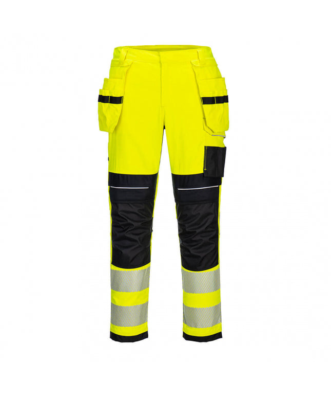 Pantaloni ignifugi reflectorizanti Portwest FR407 HOLSTER, 60% modacrilic, 39% bumbac, 1% fibre carbon, 280 gr/mp