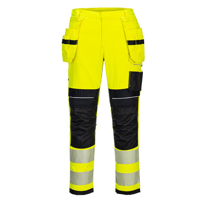 Pantaloni ignifugi reflectorizanti Portwest FR407 HOLSTER, 60% modacrilic, 39% bumbac, 1% fibre carbon, 280 gr/mp