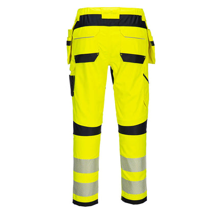 Pantaloni ignifugi reflectorizanti Portwest FR407 HOLSTER, 60% modacrilic, 39% bumbac, 1% fibre carbon, 280 gr/mp