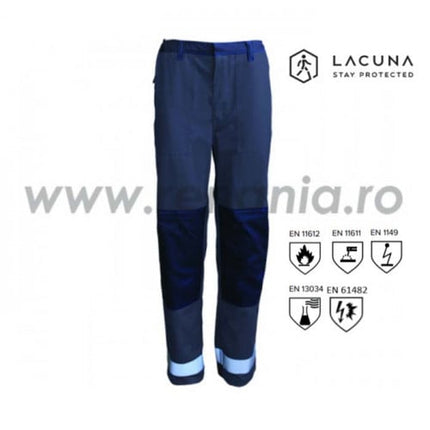 Pantaloni ignifugi Lacuna MERU, 79% bumbac, 20% poliester, 1% antistatic, 260 gr/mp