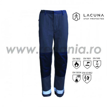 Pantaloni ignifugi Lacuna MERU, 79% bumbac, 20% poliester, 1% antistatic, 260 gr/mp