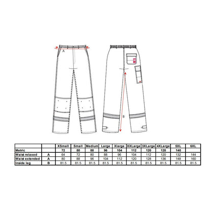 Pantaloni ingifugi Portwest BIZFLAME PLUS FR26, 99% bumbac, 1% fibra de carbon, 350g