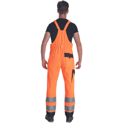 Pantaloni salopeta cu pieptar Cerva TELDE, 65/35 tercot, 195 gr/mp