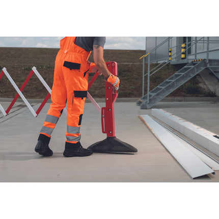 Pantaloni pieptar cu benzi reflectorizante Cerva MAX NEO HV, tercot 65/35, 250 gr/mp