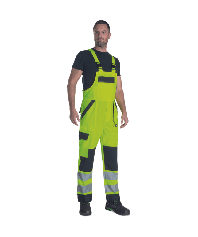 Pantaloni salopeta cu pieptar Cerva TELDE, 65/35 tercot, 195 gr/mp