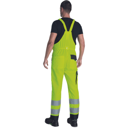 Pantaloni salopeta cu pieptar Cerva TELDE, 65/35 tercot, 195 gr/mp