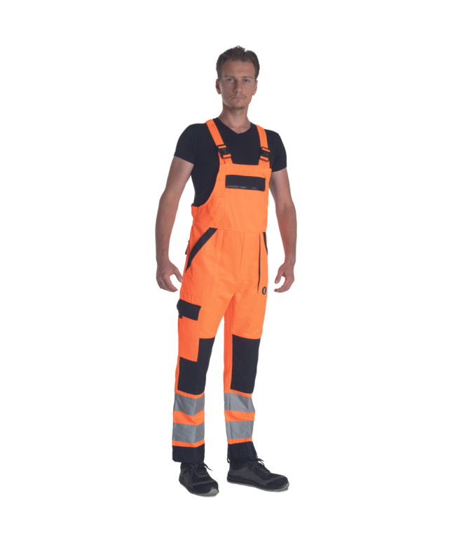 Pantaloni salopeta cu pieptar Cerva TELDE, 65/35 tercot, 195 gr/mp