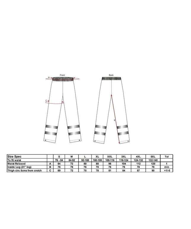 Pantaloni reflectorizanti ignifugi Portwest SEALTEX FLAME FR43, antistatici, 100% poliester, 260g