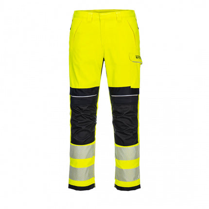 Pantaloni reflectorizanti, ignifugi in talie Portwest FR406, 60% modacrilic, 39% bumbac, 1% fibre carbon, 280 gr/mp