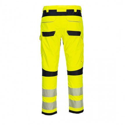 Pantaloni reflectorizanti, ignifugi in talie Portwest FR406, 60% modacrilic, 39% bumbac, 1% fibre carbon, 280 gr/mp