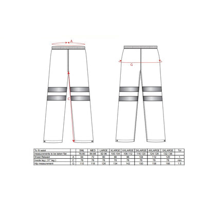 Pantaloni reflectorizanti Portwest SEALTEX ULTRA RT51, 100% poliester, 185 gr/mp