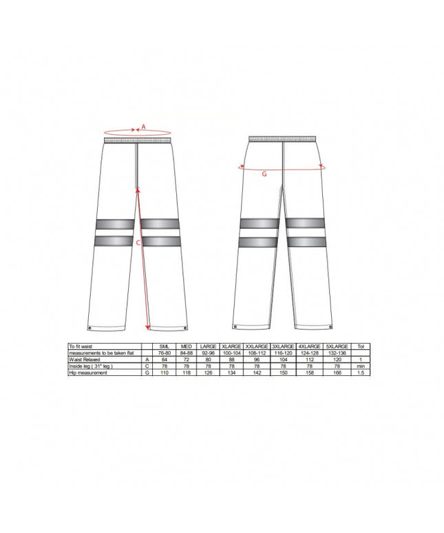 Pantaloni reflectorizanti Portwest SEALTEX ULTRA RT51, 100% poliester, 185 gr/mp
