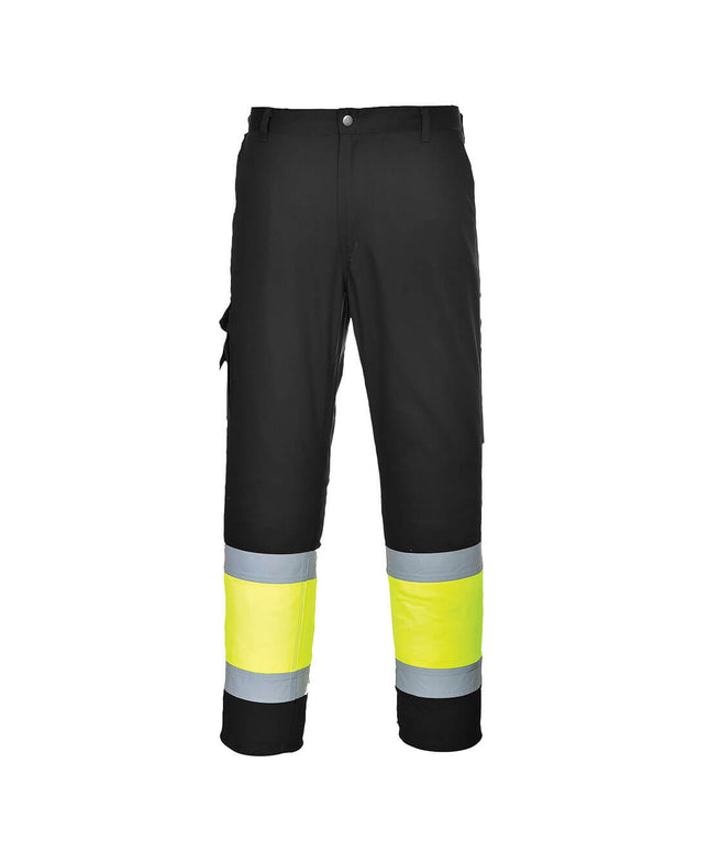 Pantaloni reflectorizanti Portwest TWO TONE COMBATE 049, bicolori, 65% poliester, 35% bumbac, 245 gr/mp