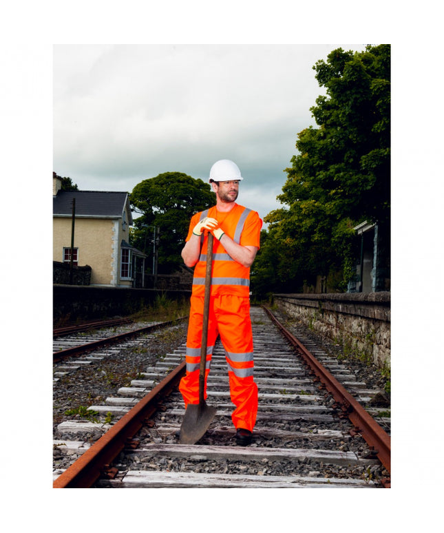 Pantaloni reflectorizanti Portwest HIVIS RT61, 100% poliester, 190 gr/mp