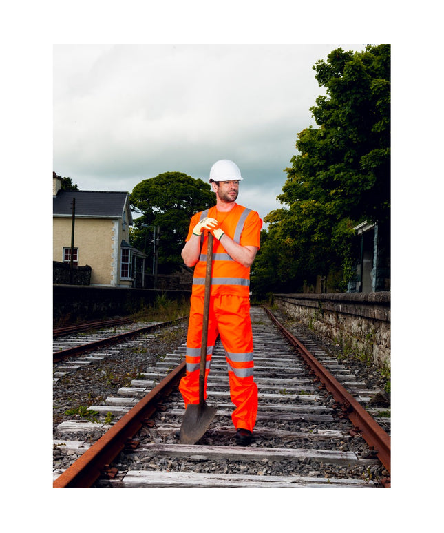 Pantaloni reflectorizanti Portwest HIVIS RT61, 100% poliester, 190 gr/mp