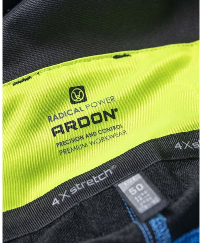 Pantaloni salopeta cu pieptar Ardon 4XSTRETCH, 98% bumbac, 2% elastan, 250 gr/mp